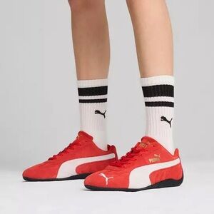 🆕 PUMA Women's Speedcat Jr. OG Shoes, Red & White